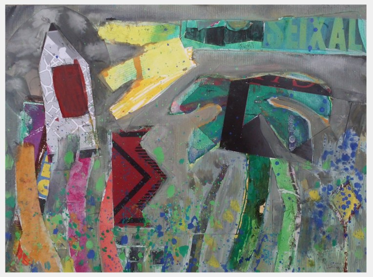 casa, árboles y pájaro en Seixal (Almada - Portugal)